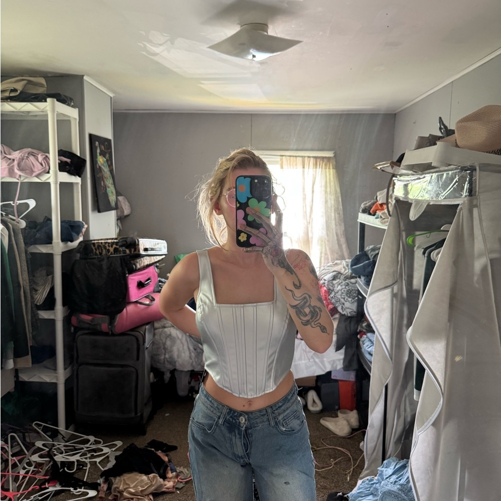 White Corset Top